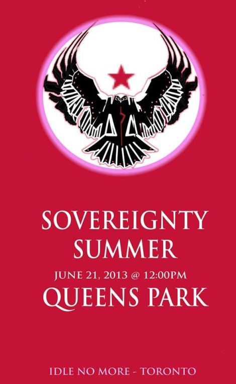 Sovereignty Summer begins! Today at noon at Queens Park!